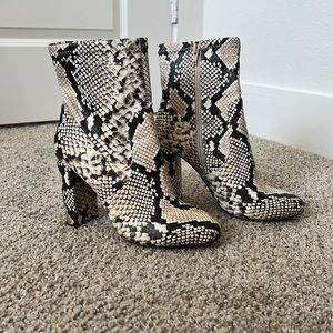 Call It Springs Snake Skin Bootie